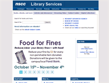 Tablet Screenshot of library.nscc.ca